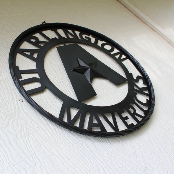 UTA ARLINGTON BLACK CUSTOM METAL VINTAGE CRAFT TEAM SIGN WESTERN HOME DECOR HANDMADE (Copy)