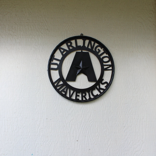 UTA ARLINGTON BLACK CUSTOM METAL VINTAGE CRAFT TEAM SIGN WESTERN HOME DECOR HANDMADE (Copy)