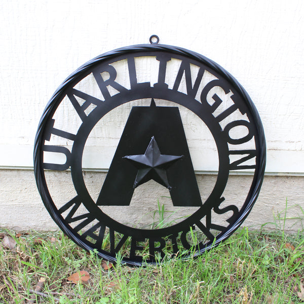 UTA ARLINGTON BLACK CUSTOM METAL VINTAGE CRAFT TEAM SIGN WESTERN HOME DECOR HANDMADE (Copy)