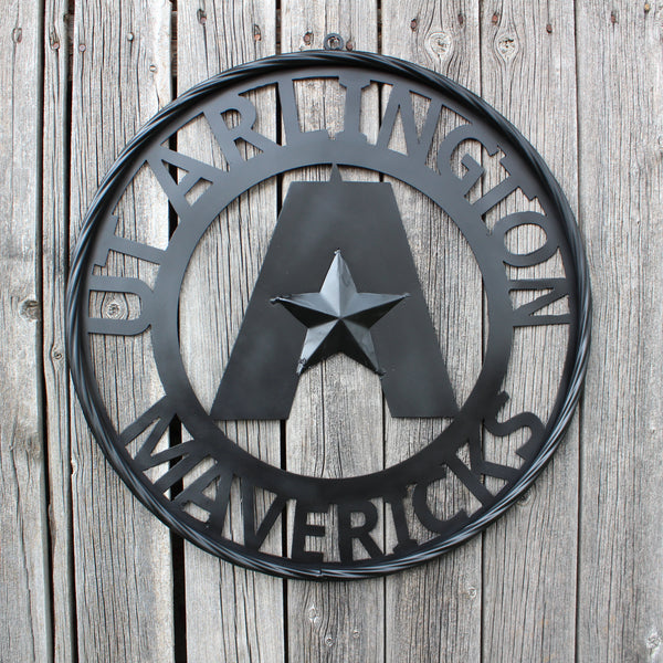 UTA ARLINGTON BLACK CUSTOM METAL VINTAGE CRAFT TEAM SIGN WESTERN HOME DECOR HANDMADE (Copy)