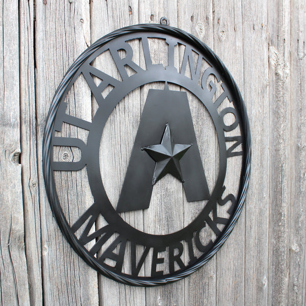 UTA ARLINGTON BLACK CUSTOM METAL VINTAGE CRAFT TEAM SIGN WESTERN HOME DECOR HANDMADE (Copy)