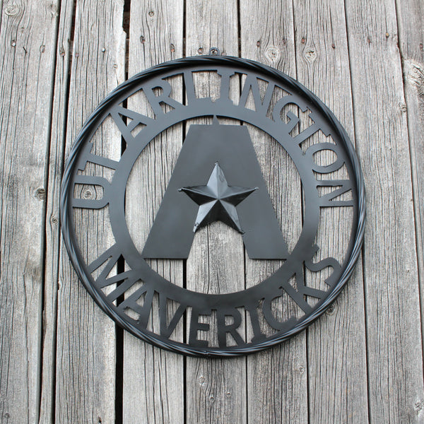UTA ARLINGTON BLACK CUSTOM METAL VINTAGE CRAFT TEAM SIGN WESTERN HOME DECOR HANDMADE (Copy)