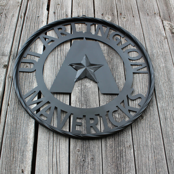 UTA ARLINGTON BLACK CUSTOM METAL VINTAGE CRAFT TEAM SIGN WESTERN HOME DECOR HANDMADE (Copy)