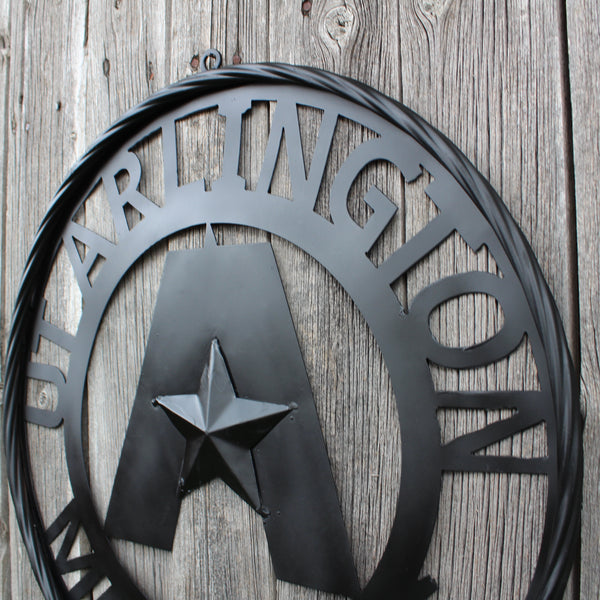 UTA ARLINGTON BLACK CUSTOM METAL VINTAGE CRAFT TEAM SIGN WESTERN HOME DECOR HANDMADE (Copy)