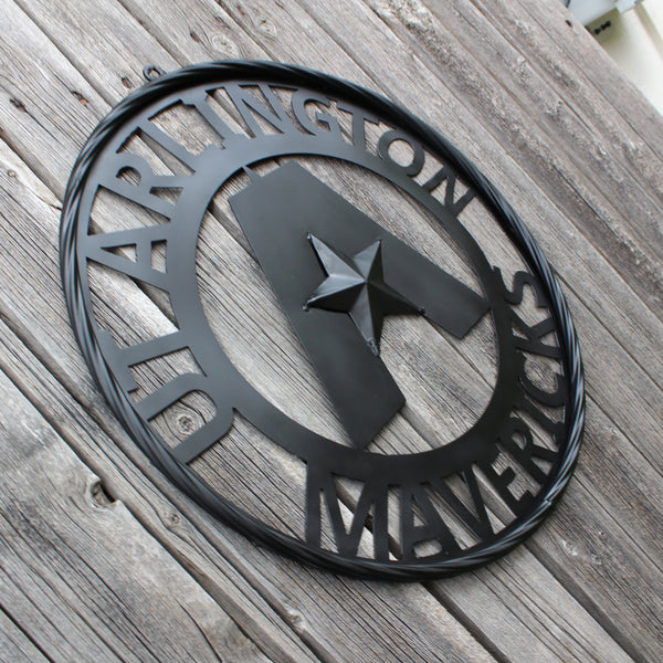 UTA ARLINGTON BLACK CUSTOM METAL VINTAGE CRAFT TEAM SIGN WESTERN HOME DECOR HANDMADE (Copy)