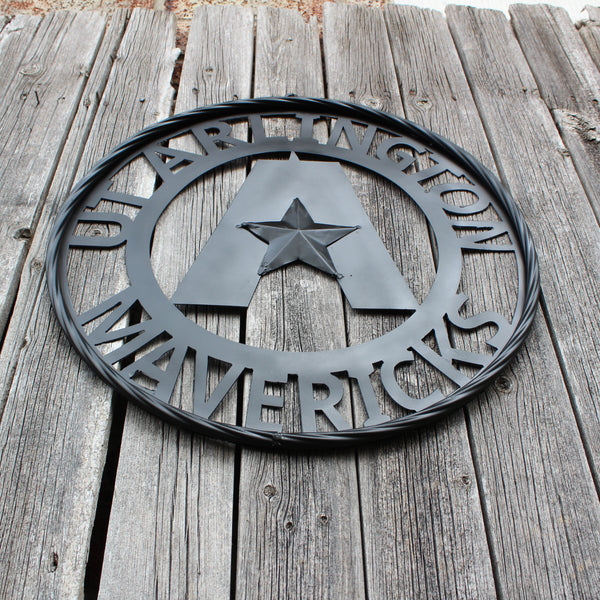 UTA ARLINGTON BLACK CUSTOM METAL VINTAGE CRAFT TEAM SIGN WESTERN HOME DECOR HANDMADE (Copy)