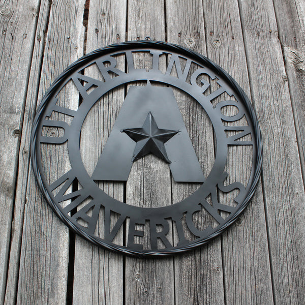 UTA ARLINGTON BLACK CUSTOM METAL VINTAGE CRAFT TEAM SIGN WESTERN HOME DECOR HANDMADE (Copy)