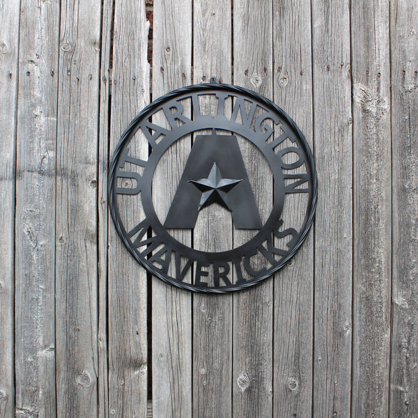 UTA ARLINGTON BLACK CUSTOM METAL VINTAGE CRAFT TEAM SIGN WESTERN HOME DECOR HANDMADE (Copy)