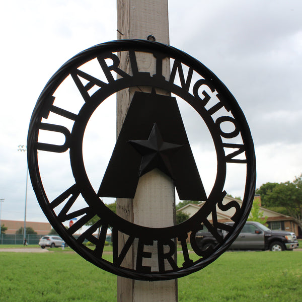 UTA ARLINGTON BLACK CUSTOM METAL VINTAGE CRAFT TEAM SIGN WESTERN HOME DECOR HANDMADE (Copy)