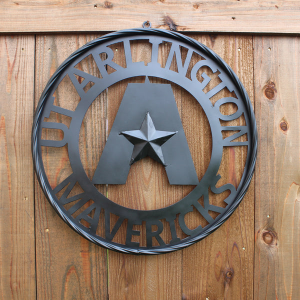 UTA ARLINGTON BLACK CUSTOM METAL VINTAGE CRAFT TEAM SIGN WESTERN HOME DECOR HANDMADE (Copy)