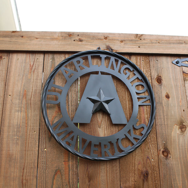 UTA ARLINGTON BLACK CUSTOM METAL VINTAGE CRAFT TEAM SIGN WESTERN HOME DECOR HANDMADE (Copy)