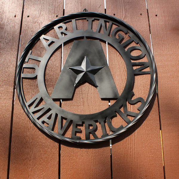 UTA ARLINGTON BLACK CUSTOM METAL VINTAGE CRAFT TEAM SIGN WESTERN HOME DECOR HANDMADE (Copy)