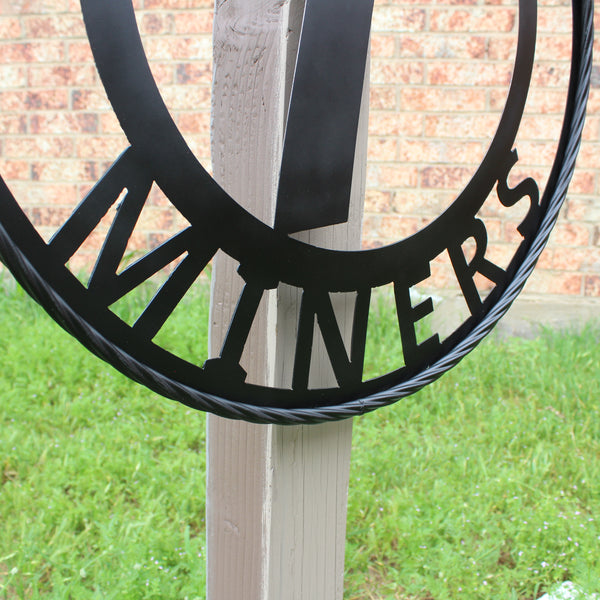 UTEP MINERS BLACK CUSTOM METAL VINTAGE CRAFT TEAM SIGN WESTERN HOME DECOR HANDMADE (Copy)