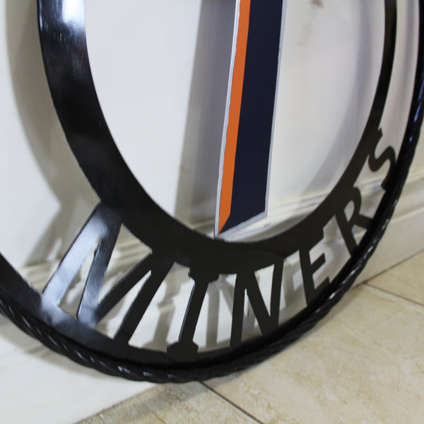 UTEP MINERS CUSTOM METAL VINTAGE CRAFT TEAM SIGN WESTERN HOME DECOR HANDMADE