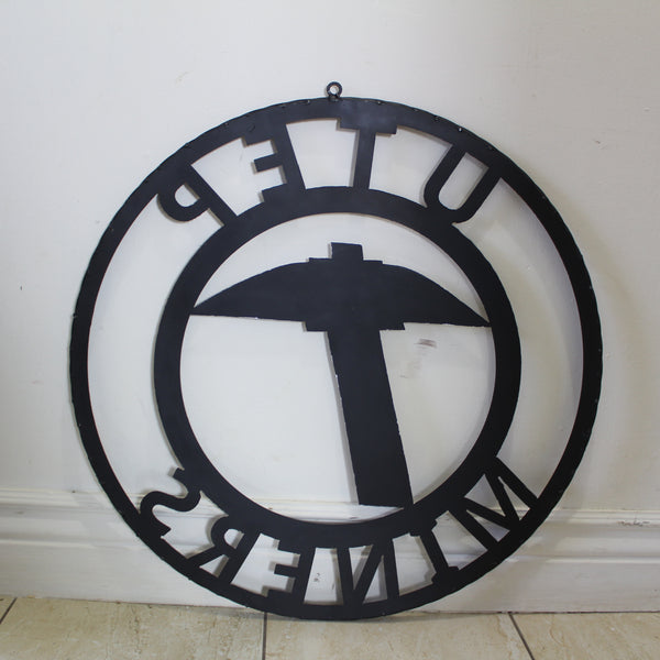 UTEP MINERS CUSTOM METAL VINTAGE CRAFT TEAM SIGN WESTERN HOME DECOR HANDMADE