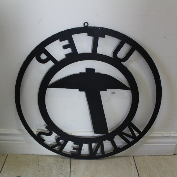 UTEP MINERS CUSTOM METAL VINTAGE CRAFT TEAM SIGN WESTERN HOME DECOR HANDMADE