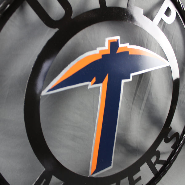 UTEP MINERS CUSTOM METAL VINTAGE CRAFT TEAM SIGN WESTERN HOME DECOR HANDMADE