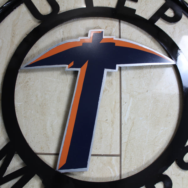 UTEP MINERS CUSTOM METAL VINTAGE CRAFT TEAM SIGN WESTERN HOME DECOR HANDMADE
