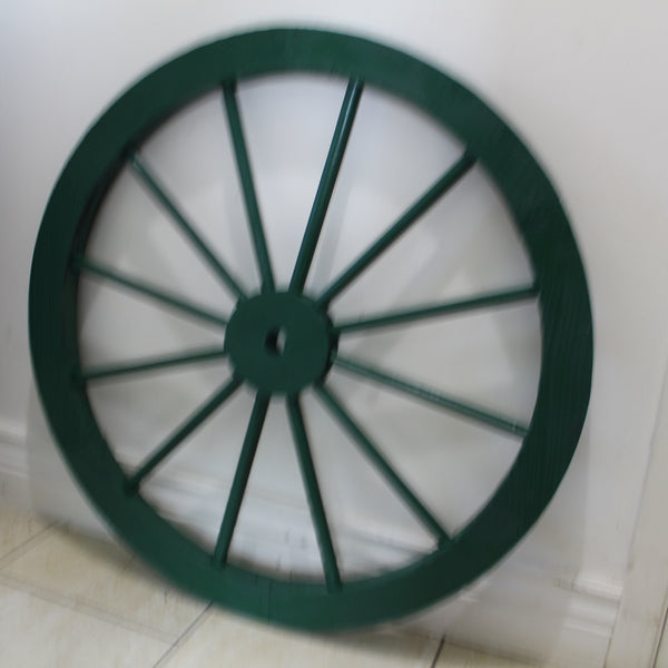 WAGON WHEEL HUNTER GREEN BARN WOOD WESTERN HOME DECOR HANDMADE NEW 16",24",30"