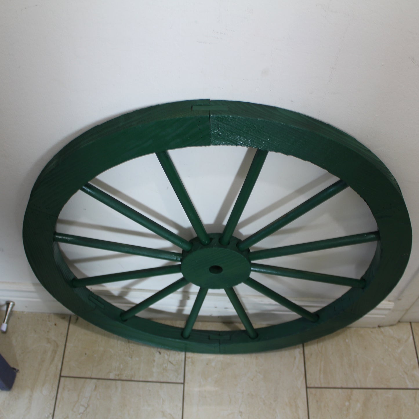 WAGON WHEEL HUNTER GREEN BARN WOOD WESTERN HOME DECOR HANDMADE NEW 16",24",30"
