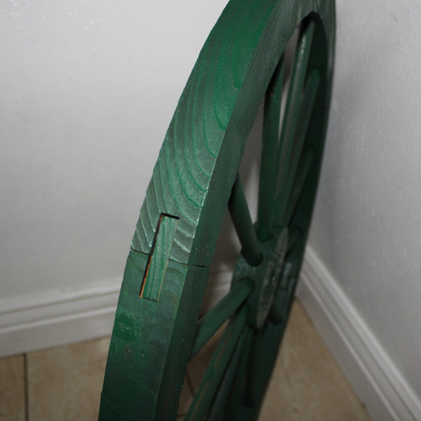 WAGON WHEEL HUNTER GREEN BARN WOOD WESTERN HOME DECOR HANDMADE NEW 16",24",30"