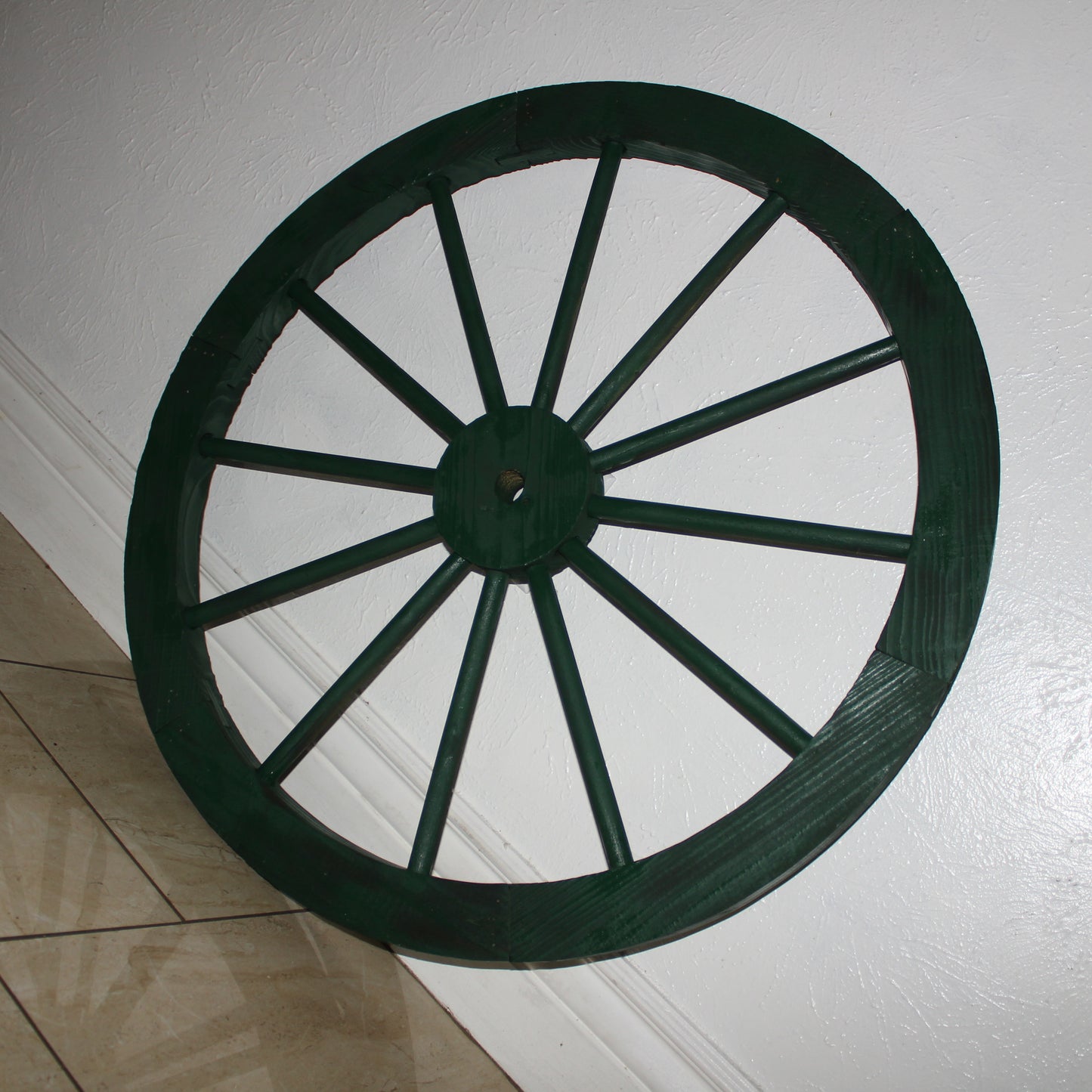 WAGON WHEEL HUNTER GREEN BARN WOOD WESTERN HOME DECOR HANDMADE NEW 16",24",30"
