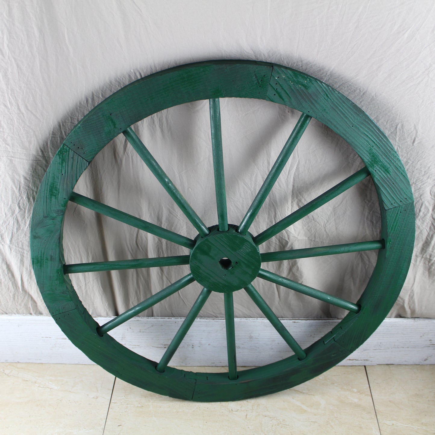 WAGON WHEEL HUNTER GREEN BARN WOOD WESTERN HOME DECOR HANDMADE NEW 16",24",30"