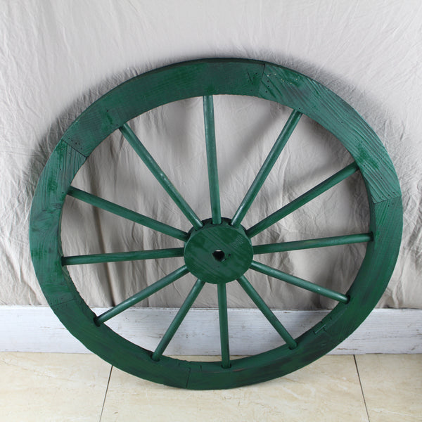 WAGON WHEEL HUNTER GREEN BARN WOOD WESTERN HOME DECOR HANDMADE NEW 16",24",30"
