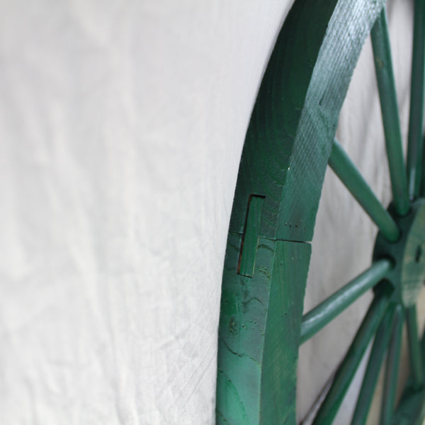 WAGON WHEEL HUNTER GREEN BARN WOOD WESTERN HOME DECOR HANDMADE NEW 16",24",30"