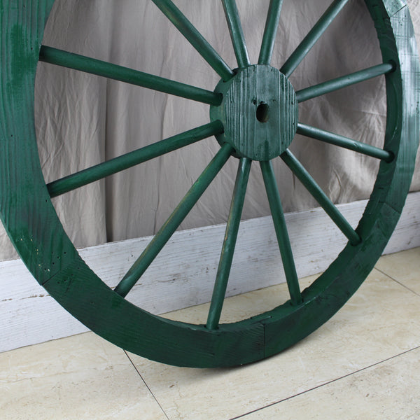 WAGON WHEEL HUNTER GREEN BARN WOOD WESTERN HOME DECOR HANDMADE NEW 16",24",30"