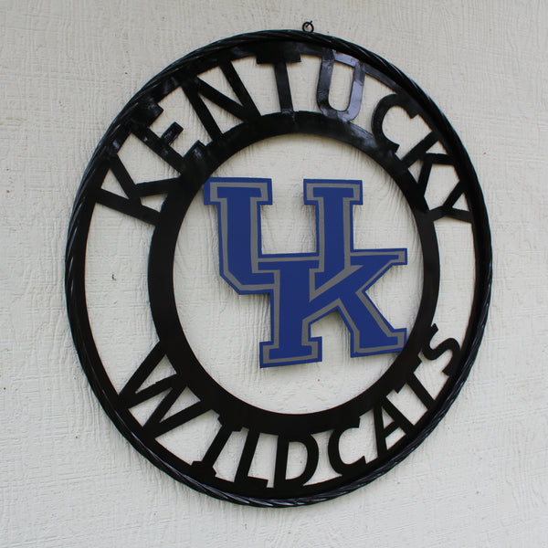 KENTUCKY WILDCATS CUSTOM METAL VINTAGE CRAFT SIGN WESTERN HOME DECOR HANDMADE