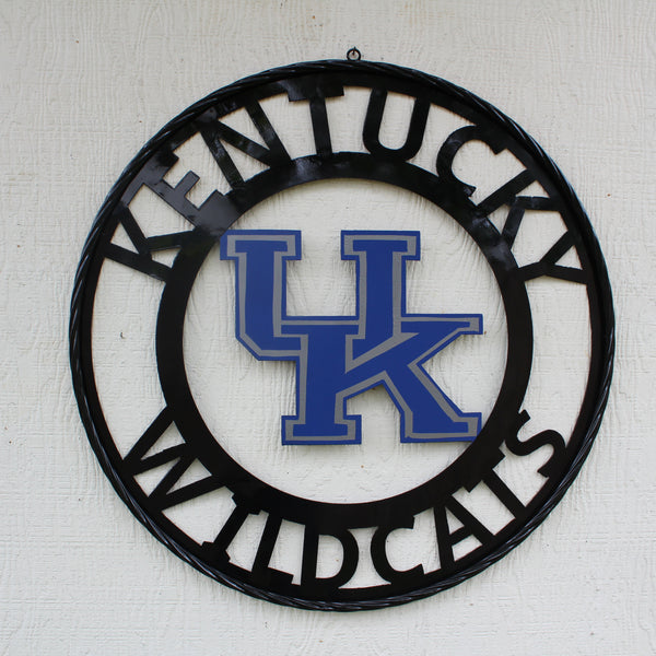 KENTUCKY WILDCATS CUSTOM METAL VINTAGE CRAFT SIGN WESTERN HOME DECOR HANDMADE