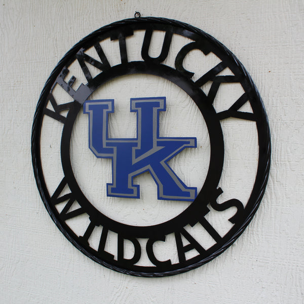 KENTUCKY WILDCATS CUSTOM METAL VINTAGE CRAFT SIGN WESTERN HOME DECOR HANDMADE
