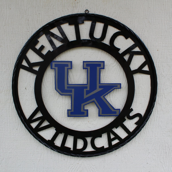 KENTUCKY WILDCATS CUSTOM METAL VINTAGE CRAFT SIGN WESTERN HOME DECOR HANDMADE