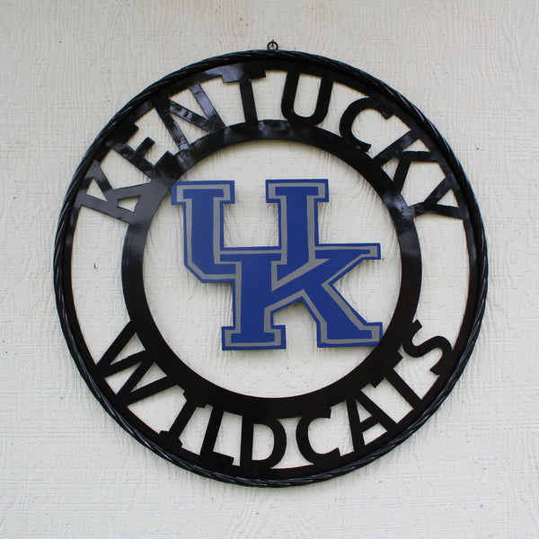 KENTUCKY WILDCATS CUSTOM METAL VINTAGE CRAFT SIGN WESTERN HOME DECOR HANDMADE