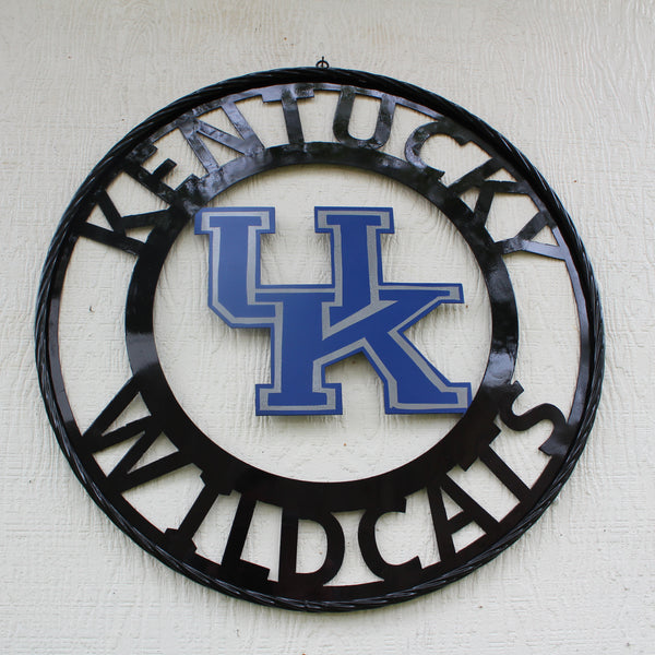 KENTUCKY WILDCATS CUSTOM METAL VINTAGE CRAFT SIGN WESTERN HOME DECOR HANDMADE