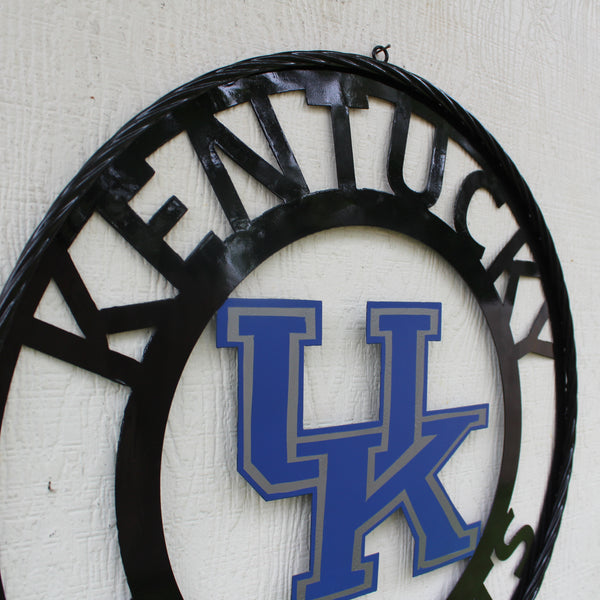 KENTUCKY WILDCATS CUSTOM METAL VINTAGE CRAFT SIGN WESTERN HOME DECOR HANDMADE