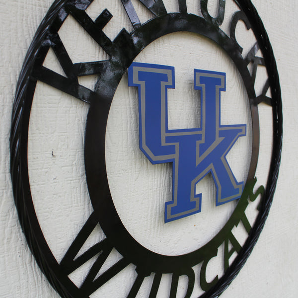 KENTUCKY WILDCATS CUSTOM METAL VINTAGE CRAFT SIGN WESTERN HOME DECOR HANDMADE