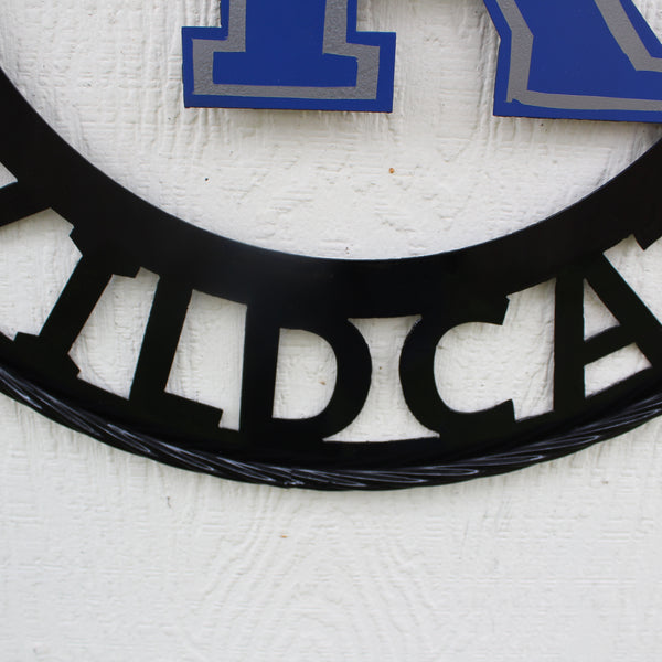 KENTUCKY WILDCATS CUSTOM METAL VINTAGE CRAFT SIGN WESTERN HOME DECOR HANDMADE
