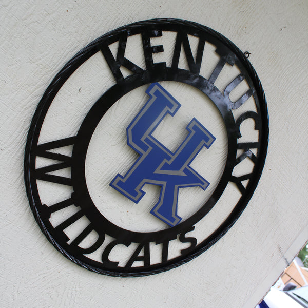 KENTUCKY WILDCATS CUSTOM METAL VINTAGE CRAFT SIGN WESTERN HOME DECOR HANDMADE