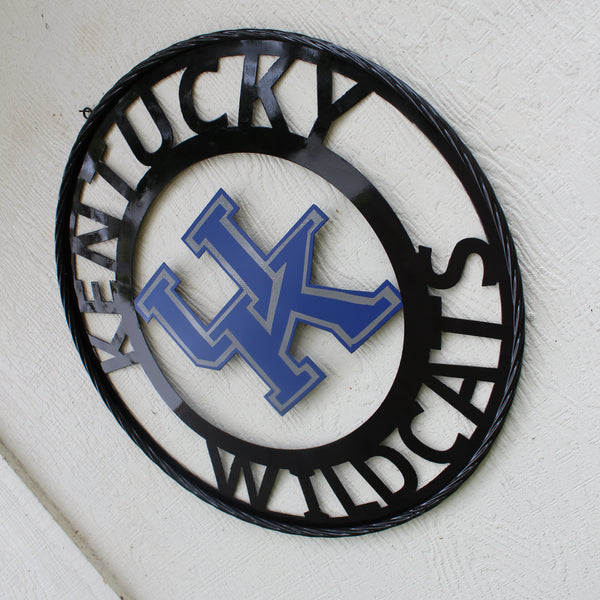 KENTUCKY WILDCATS CUSTOM METAL VINTAGE CRAFT SIGN WESTERN HOME DECOR HANDMADE