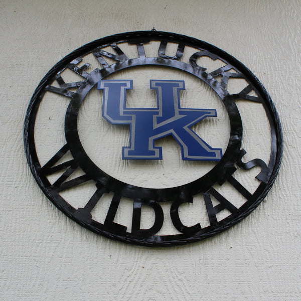 KENTUCKY WILDCATS CUSTOM METAL VINTAGE CRAFT SIGN WESTERN HOME DECOR HANDMADE