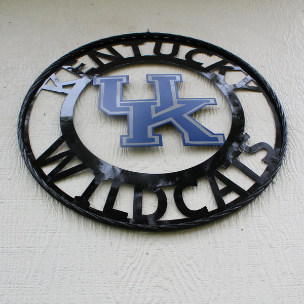 KENTUCKY WILDCATS CUSTOM METAL VINTAGE CRAFT SIGN WESTERN HOME DECOR HANDMADE