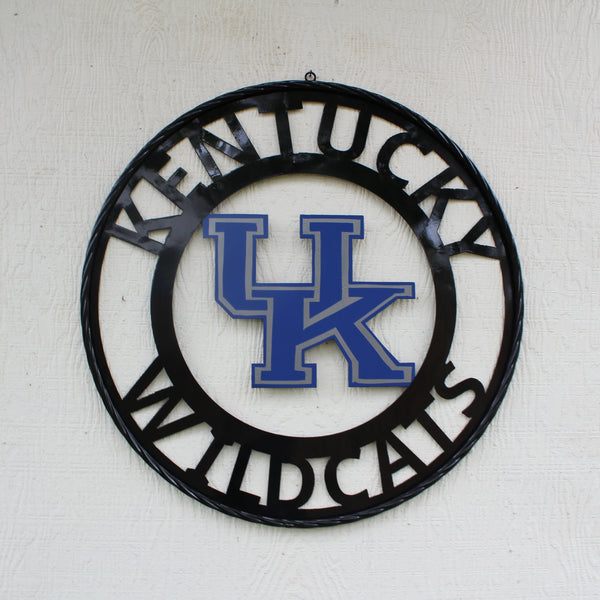 KENTUCKY WILDCATS CUSTOM METAL VINTAGE CRAFT SIGN WESTERN HOME DECOR HANDMADE