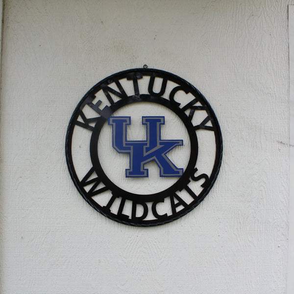 KENTUCKY WILDCATS CUSTOM METAL VINTAGE CRAFT SIGN WESTERN HOME DECOR HANDMADE