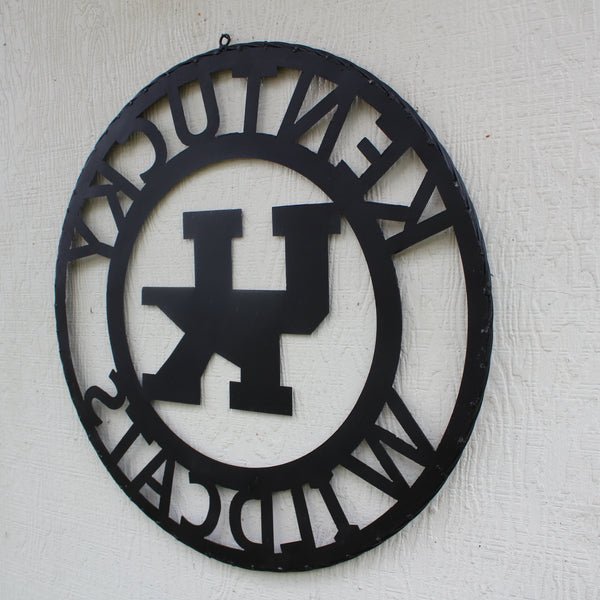 KENTUCKY WILDCATS CUSTOM METAL VINTAGE CRAFT SIGN WESTERN HOME DECOR HANDMADE