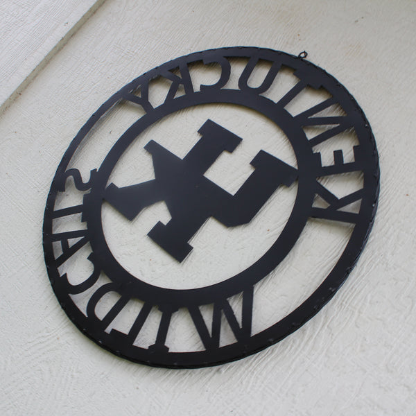 KENTUCKY WILDCATS CUSTOM METAL VINTAGE CRAFT SIGN WESTERN HOME DECOR HANDMADE