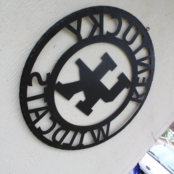 KENTUCKY WILDCATS CUSTOM METAL VINTAGE CRAFT SIGN WESTERN HOME DECOR HANDMADE