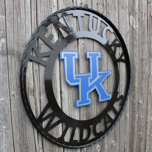 KENTUCKY WILDCATS CUSTOM METAL VINTAGE CRAFT SIGN WESTERN HOME DECOR HANDMADE