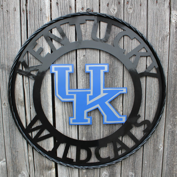 KENTUCKY WILDCATS CUSTOM METAL VINTAGE CRAFT SIGN WESTERN HOME DECOR HANDMADE